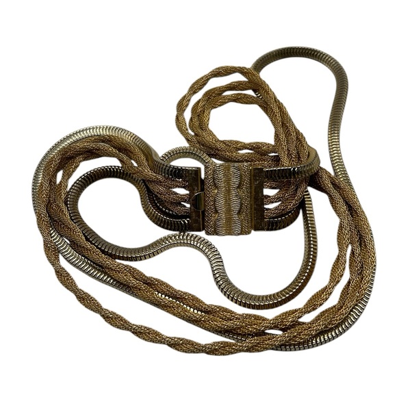 Vintage CoroCraft Multi Chain Graduated Necklace - Picture 2 of 5